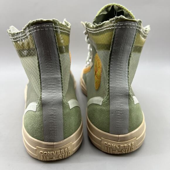 Men's 8.5 / Women's 10.5 - Converse High Translucent Deep Emerald Skate Sneakers - Picture 4 of 9